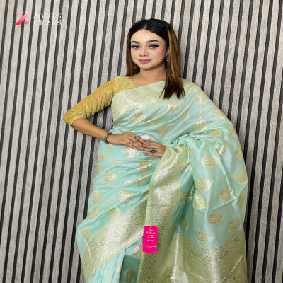 Tissue Border Soft Silk Saree